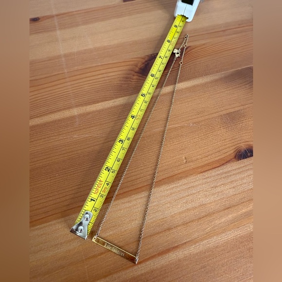 Stella and Dot retired Signature Engravable Delicate Necklace “life is short” - Picture 6 of 7